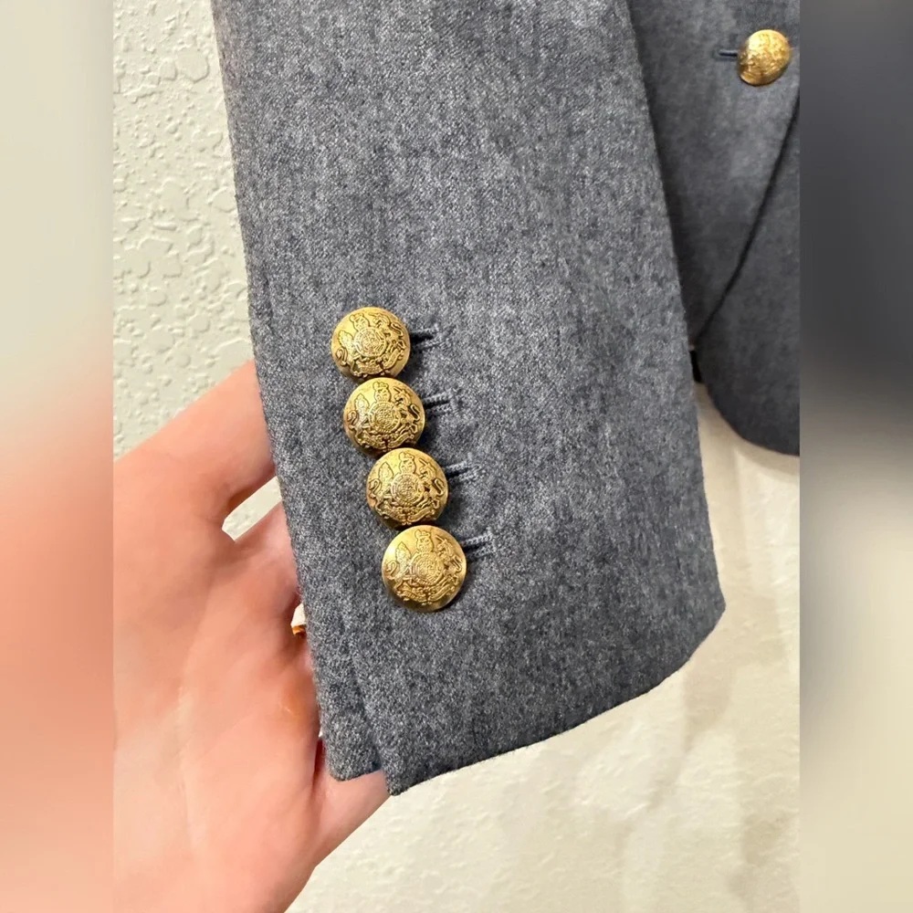J. Crew Gray Women's Wool Blazer - 2